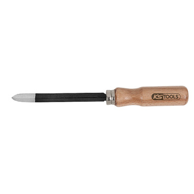 KS Tools Fine mechanics triangular solid scraper, 160mm 150.3257