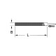 KS Tools Flat bastard insert, form B, cut1, 200mm 161.0025 Thumbnail