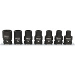 KS Tools 1/2 Torx E-Impact socket set, short, 7 pcs, E10-E24 515.1106
