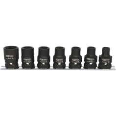 KS Tools 1/2 Torx E-Impact socket set, short, 7 pcs, E10-E24 515.1106