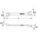 KS Tools Open double ring spanner, offset, 22x24mm 517.0267 Thumbnail