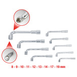 KS Tools ULTIMATEplus Double box spanner set, offset, 9 pcs 517.0450