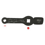 KS Tools 3/4 Slogging Torx-E spanner with 2 striking faces, E18 517.0908