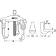 KS Tools Quick release 3 arm puller, 60-200mm 630.1704 Thumbnail
