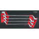 KS Tools SCS Ring spanner set, offset, 4 pcs, 1/3 system insert 713.2004 Thumbnail