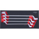 KS Tools SCS Ring spanner set, offset, 4 pcs, 1/3 system insert 713.2004 Thumbnail