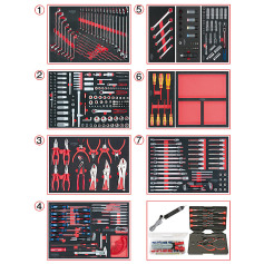 KS Tools SCS system insert set, mechatronics technicians, 665 pcs 715.0665