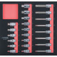 KS Tools SCS CHROMEplus 1/2 Bit socket set, 23 pcs, 2/3 system insert 782.0023 Thumbnail