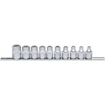 KS Tools 3/8 Torx E socket set, 10 pcs, E5-E18 911.3930
