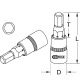 KS Tools 1/4 Bit socket hexagon, 7/32 917.1443 Thumbnail
