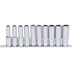 KS Tools 1/2 CHROMEplus Hexagonal socket set, deep, 10 pcs 10-19mm 918.0612