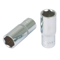 KS Tools 1/4 CHROMEplus Hexagonal socket, deep, 12mm 918.1432