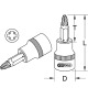 KS Tools 1/4 CHROMEplus Bit socket, PZ2 918.1478 Thumbnail