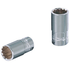 KS Tools 1/4 CHROMEplus 12 Point socket, 1/2 918.1557