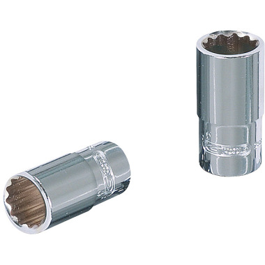 KS Tools 1/4 CHROMEplus 12 Point socket, 1/2 918.1557