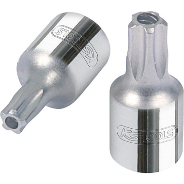 KS Tools 1/4 CHROMEplus Bit socket five star tamperproof,TS20 918.1577