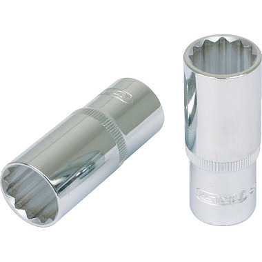 KS Tools 1/2 CHROMEplus 12 Point socket, deep, 12mm 918.1678