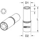 KS Tools 1/4 CHROMEplus Torx E Socket, deep, E4 918.2401 Thumbnail
