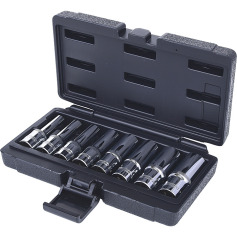 KS Tools 1/2 CHROMEplus Torx E Socket set, deep, 8 pcs 918.4420