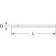 KS Tools BRONZEplus Tommy bar for hexagonal socket spanner ø12, 20x22 mm  963.8410 Thumbnail