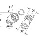 KS Tools 1/4 Hexagonal socket with flexible joint, 10mm 917.2425 Thumbnail