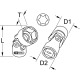 KS Tools 1/4 Torx-E socket with joint, E5 918.2414 Thumbnail
