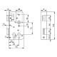 AMF 142DD-30 Lock for triangular and profile cylinders, galvanized 557058 Thumbnail