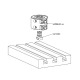 AMF 140RD-30 Lock case with roller latch lock for triangular and profile cylinders, bright 557063 Thumbnail