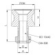 AMF 140RD-40 Lock case with roller latch lock for triangular and profile cylinders, bright 557066 Thumbnail