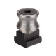 AMF 142RD-30 roller latch lock for triangular and profile cylinders, galvanized 557070 Thumbnail
