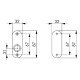AMF 420A Handle rosette, blind 15115 Thumbnail