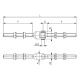 AMF 149TS-M20 hinge, screwable 551663 Thumbnail