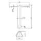 AMF Triangular socket wrench DIN 22417A size M16 toggle pin 44412 Thumbnail