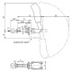 AMF 6844NIT-2 Push-pull clamp with black handle 558186 Thumbnail