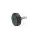 Ganter Softline Knurled Knobs with Threaded Stud, Plastic, Threaded Stud Steel, Softline 4534-54-M10-20 Thumbnail