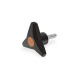 Ganter Three-Lobed Knobs with Threaded Stud, Threaded Stud Steel 533-80-M10-30-DOR Thumbnail