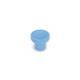 Ganter Knurled Knobs, Plastic, Threaded Bushing Brass 676-25-M8-BL