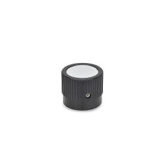 Ganter Control Knobs, Aluminum, Black Anodized 726.1-22-B5-B-1