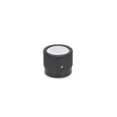 Ganter Control Knobs, Aluminum, Black Anodized 726.1-22-B5-B-1
