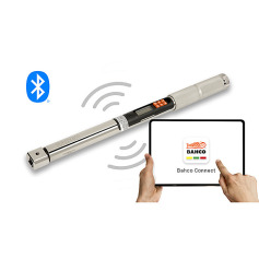 BAHCO Slim electronic torque/angle wrench 1.5-30 Nm with data storage & Bluetooth® interface. Rectangular holder for insert tools TAWMB930M