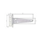 GAH Alberts Box hinge, disp., hinge LxW 60x20, strap LxW 100x29 mm 347314 Miniatura
