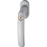Abus Manilla para ventana FG200 S AB208 Aluminio plata con cerradura ABUS 44258 Miniatura Abus Manilla para ventana FG200 S AB208 Aluminio plata con cerradura ABUS 44258