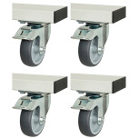 RAU Rollensatz für Serie adlatus 300+600 - B: 100 mm, H: 125 mm, T: 30 mm 08-RS-300-600-4LF Miniatura RAU Rollensatz für Serie adlatus 300+600 - B: 100 mm, H: 125 mm, T: 30 mm 08-RS-300-600-4LF