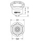 KS Tools Llave para tuercas de eje para Iveco 450.0200 Miniatura