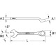 KS Tools Llave combinada, acodada, 2  517.2633 Miniatura