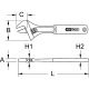 KS Tools Llave inglesa con mango de 2 componentes, 23 mm 577.0201 Miniatura