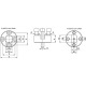 AMF Basisplatte Nr.6498FR M20 x 24 rd.AMF 374371 Miniatura