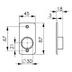 AMF Roseta triangular 426M, V2A 11072 Miniatura