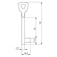 AMF 53-009 Llave Buntbart 319038 Miniatura