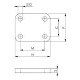 AMF Placa base 6809G-2+4 90944 Miniatura